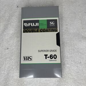 Lot Of 8 Fuji VHS Video Cassettes Double Coating T-60 SG Series New Sealed